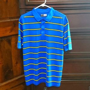 Callaway Men's golf shirt, size L, blue, black, yellow